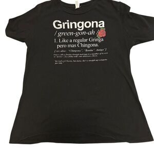 Bella + Canvas Women's Gringona Definition T-Shirt Black Size L Casual